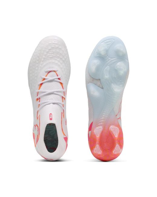 PUMA White Future 9 Ultimate Brilliance Fg Football Boots