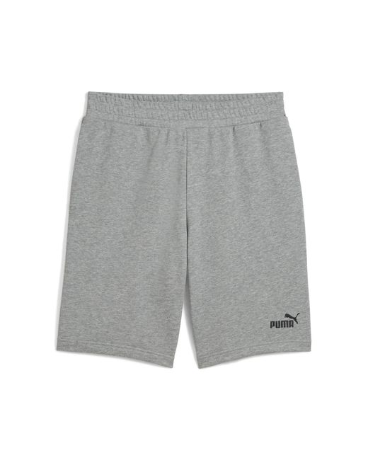 PUMA Gray Essentials No. 1 Logo 10" Shorts for men