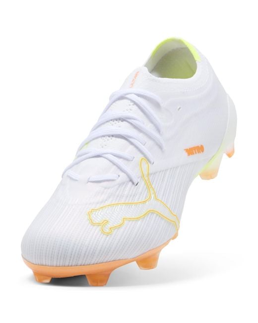 PUMA White Ultra Nitro 7 Pro Fg Football Boots