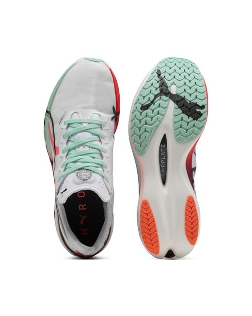 PUMA X Hyrox Deviate Nitroâ¢Elite 3 Hardloopschoenen Voor Rood/Wit, Maat 35,5 in het Green