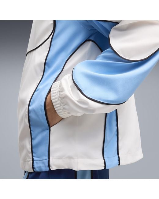 PUMA Blue Manchester City Tech-X Full-Zip Track Jacket for men