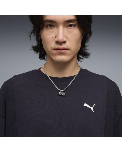 PUMA Blue Class Crew Sweatshirt for men