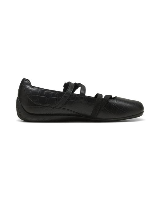 PUMA Black Speedcat Ballet Croc Print Sneakers