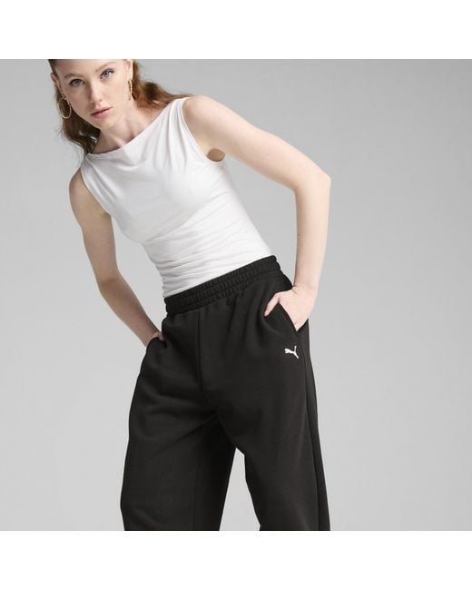 PUMA Black Wardrobe Essentials Relaxed Sweatpants