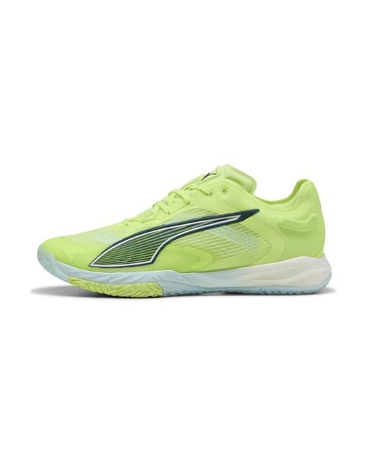 Zapatillas De Balonmano Accelerate Nitro Sqd 4 Calzado, Fizzy Light/Verde Terrain/Blanco PUMA de color Green