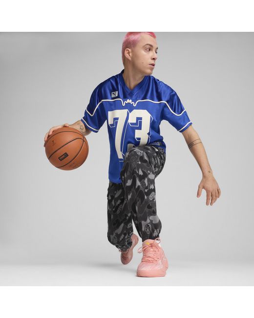 PUMA Dress Code Football-Inspired Basketballtrikot in Blue für Herren