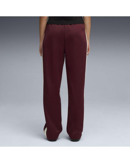 PUMA Purple T7 Always On Straight Trainingshose Damen, Ruby Shimmer