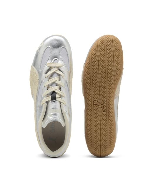 PUMA White Speedcat Lou Metallic Sneakers