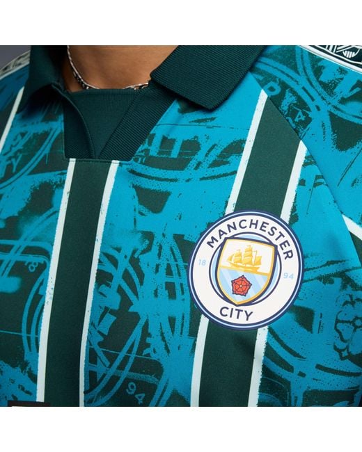 PUMA Blue Manchester City King Retro Jersey Dark for men