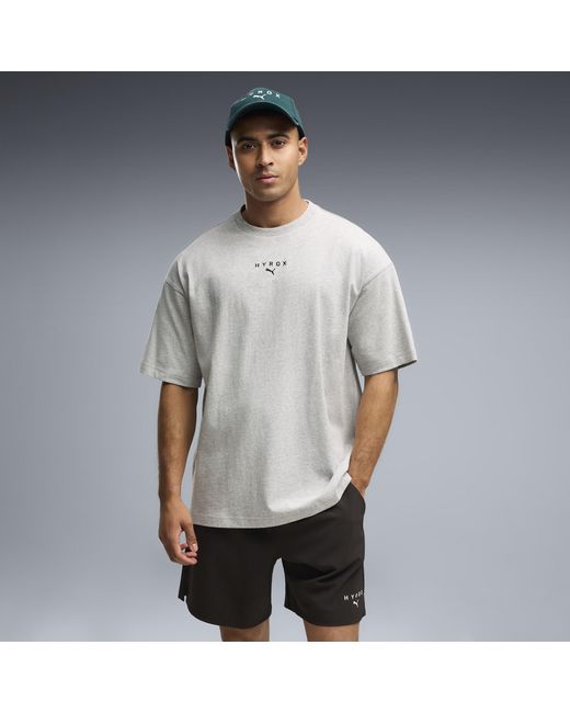 PUMA Gray X Hyrox Lifestyle Oversize T-Shirt for men