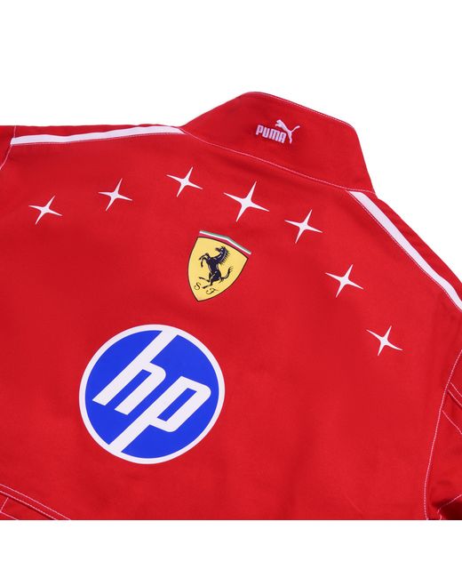 PUMA Red Scuderia Ferrari Hp Replica Special Monza Bomber Jacket for men