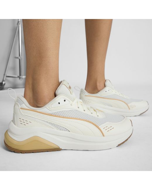PUMA White Amplifier Retro Sneakers