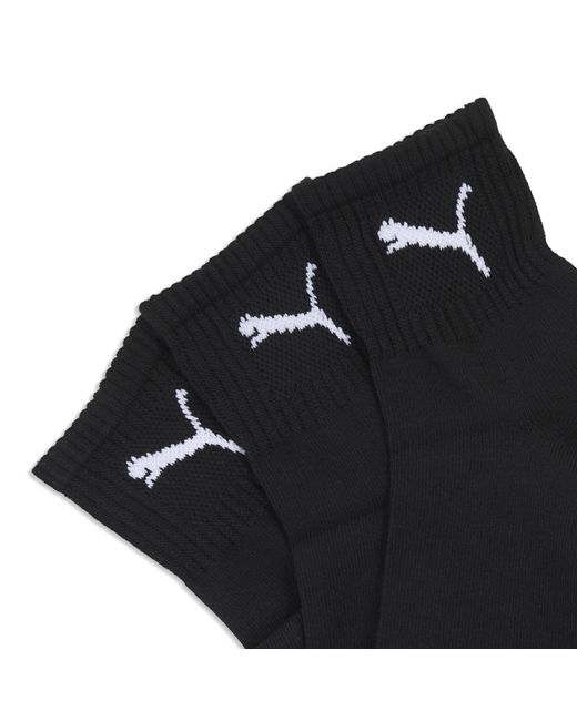 PUMA Black Short Crew Socks 6 Pack