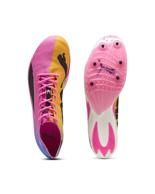 PUMA Purple Nitro Elite 3 Mid Distance Spikes for men