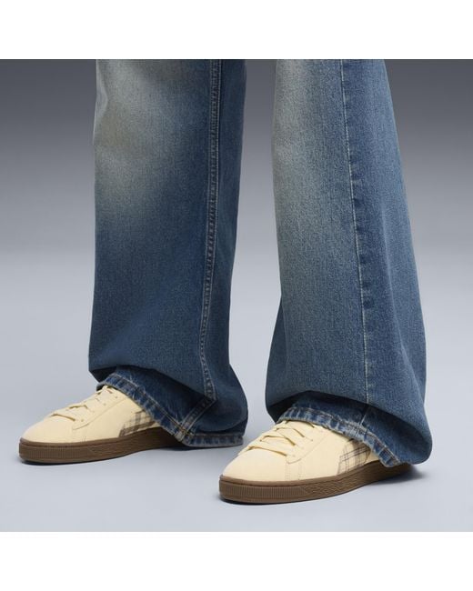 PUMA Natural Suede Patch Sneakers