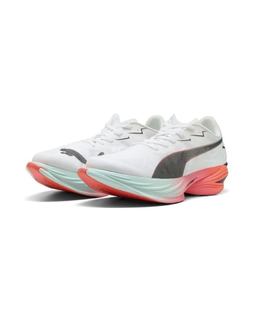 PUMA Fast-R Nitro Elite 3 Laufschuhe Herren, /Glowing Rot/Mint Melt in White für Herren