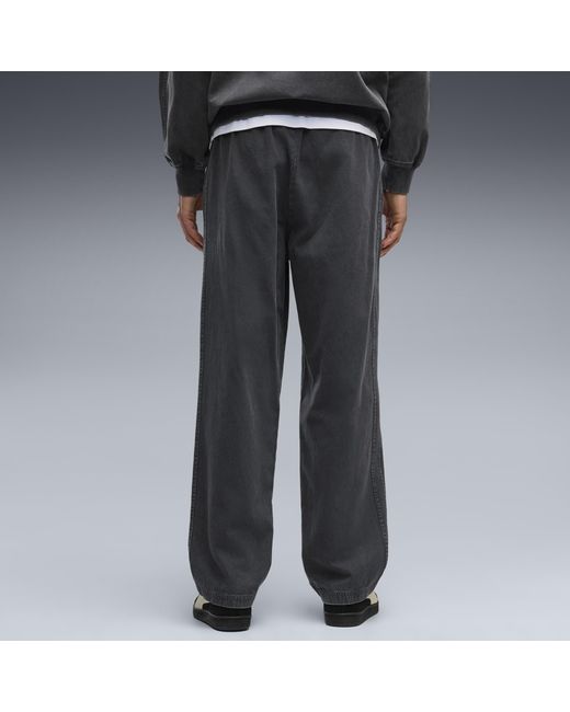 PUMA Black Future..Archive Relaxed Washed Twill Track Pants for men