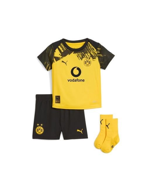 PUMA Yellow Borussia Dortmund 25/26 Heimtrikot Baby-Kit Baby, Kleidung, Faster/Schwarz