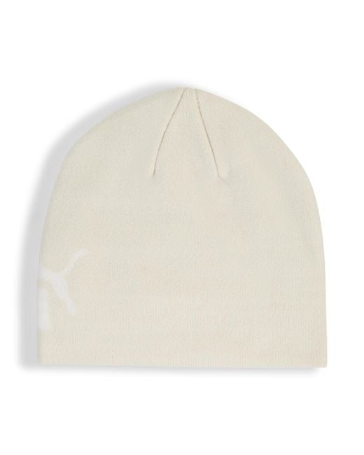 PUMA Essentials Beani Met Middelhoge Kroon Zonder Boord in het White