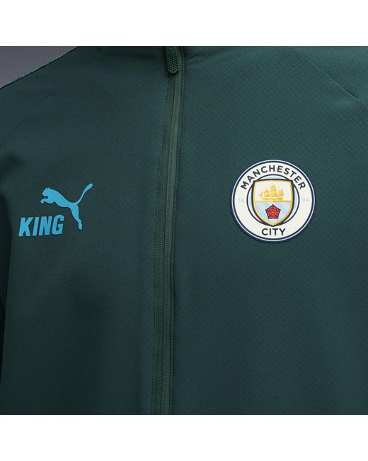 PUMA Manchester City King Ultimate Anthem Trainingsjacke Herren, Kleidung in Green für Herren