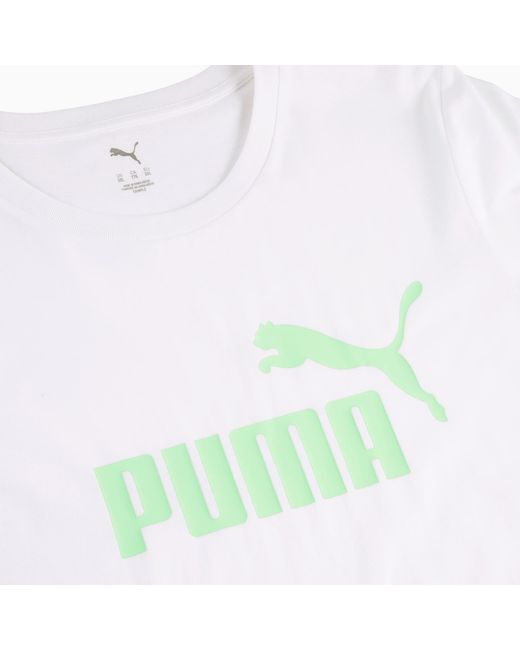 PUMA Ess No. 1 Logo T-Shirt Voor in het White