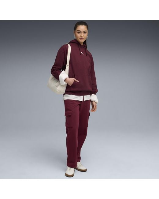 PUMA Red Essentials Oversized Hoodie