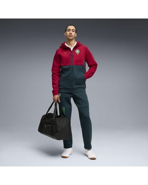 PUMA Red Morocco Tech Hoodie for men