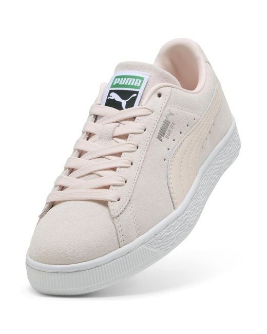 PUMA White Suede Classic Sneakers