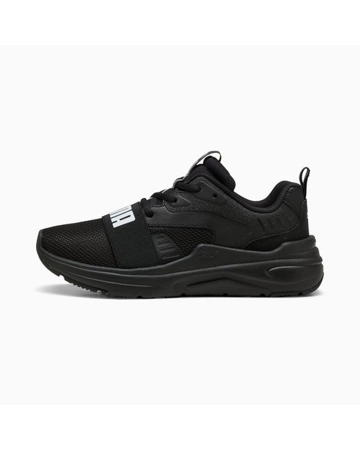 PUMA Black Softride Wired 2 Sneakers Youth