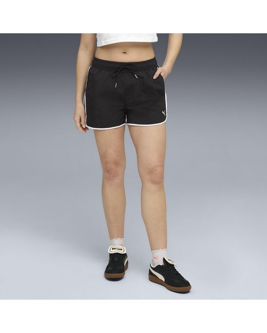 PUMA Black Wardrobe Essentials Woven 3" Shorts Damen