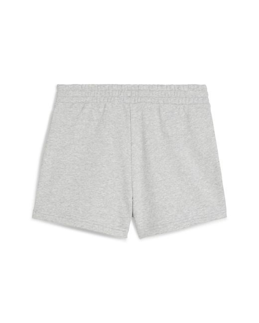 PUMA White Ess Small No. 1 Logo 4" Shorts