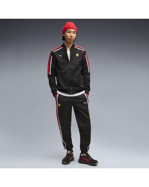 PUMA Black Scuderia Ferrari Mt7 Track Jacket for men