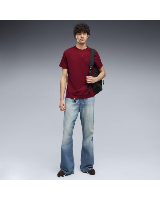 PUMA Red Essentials Small No.1 Logo T-Shirt for men