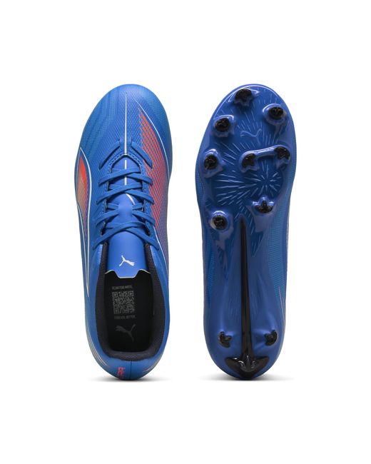 PUMA Blue Ultra 6 Play Fg/Ag Fußballschuhe Damen, Schuhe, Ultra/Weiß/Glowing Rot
