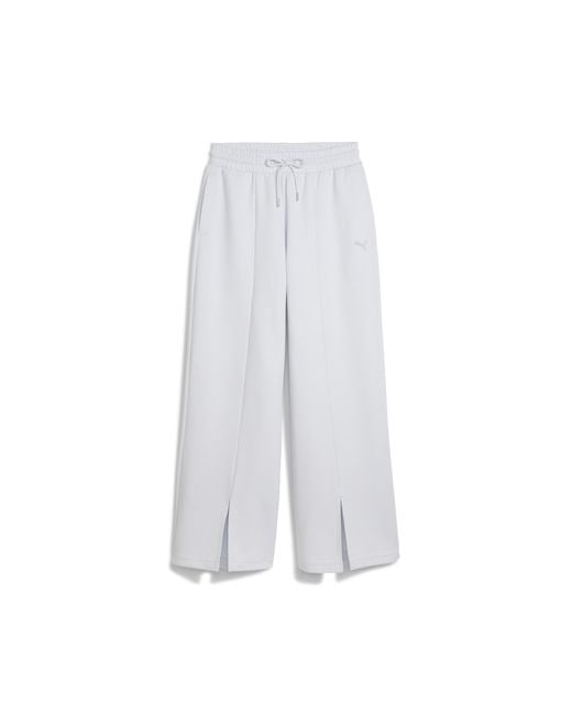 PUMA White Wardrobe Essentials Relaxed Hose Damen, Kleidung, Mist