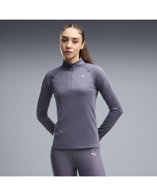 PUMA Blue Run Velocity Cloudspun Quarter-Zip Top