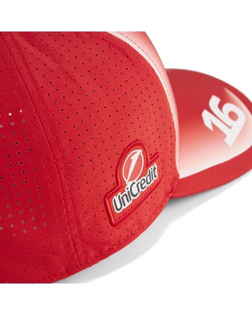 PUMA Red Scuderia Ferrari Replica Leclerc Baseball Cap