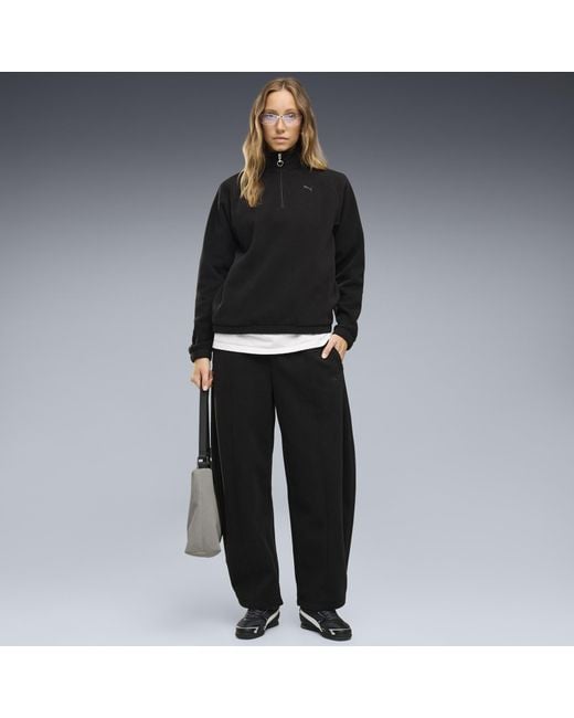 PUMA Black Her Relaxed Winterised Barrel Leg Pants