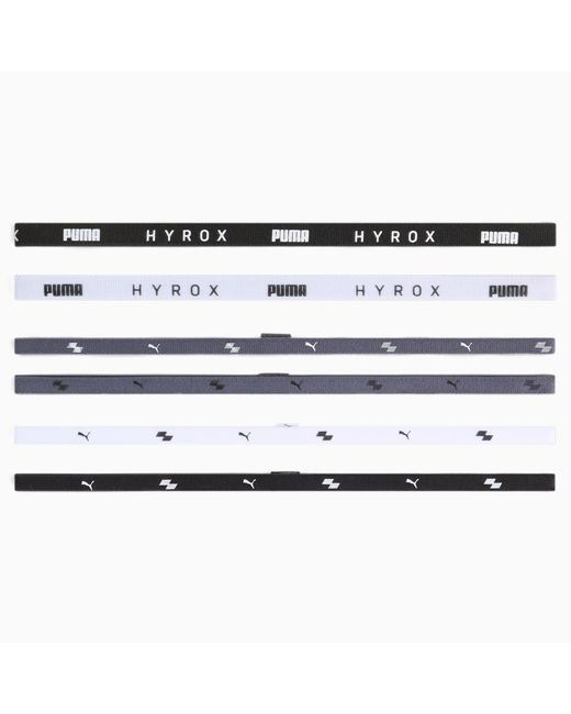 PUMA X Hyrox Hairbands (6Pack) in Grey Lyst UK