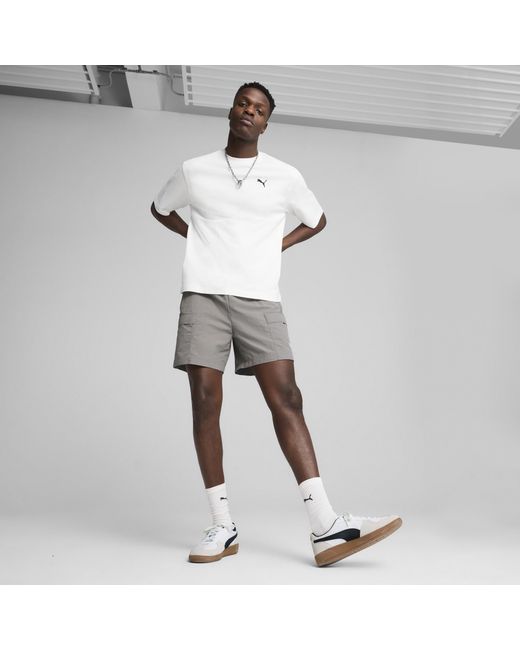 PUMA White Wardrobe Essentials Boxy T-Shirt for men