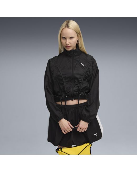 PUMA Dare To Oversized Geweven Jack Voor Maat in het Black