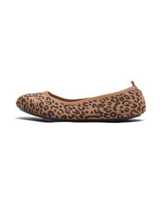 PUMA Brown Ilana Leopard Ballet Shoes