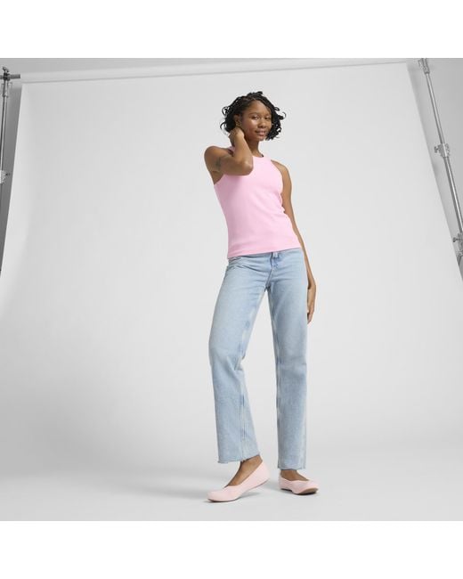 PUMA Pink Iliana Ballerina Ballet Flats Shoes