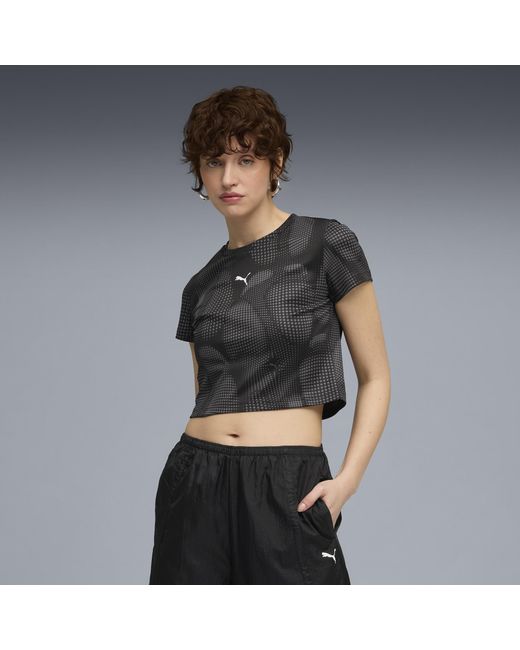 PUMA Dare To Baby-T-Shirt Met All-Over-Print Voor Maat in het Gray
