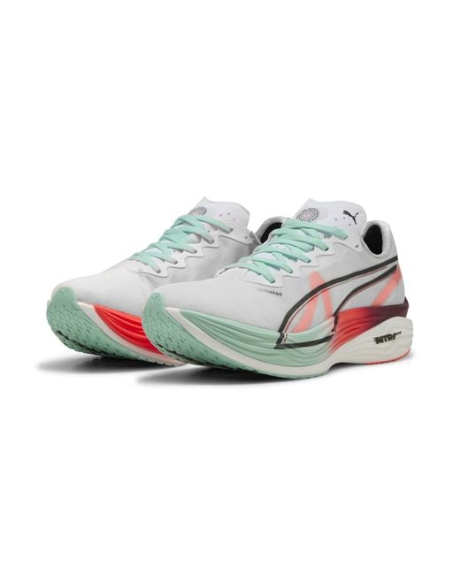 PUMA X Hyrox Deviate Nitroâ¢Elite 3 Hardloopschoenen Voor Rood/Wit, Maat 35,5 in het Green