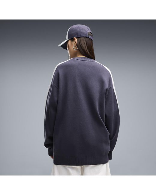 Pull En Maille Décontractée T7 E PUMA en coloris Blue