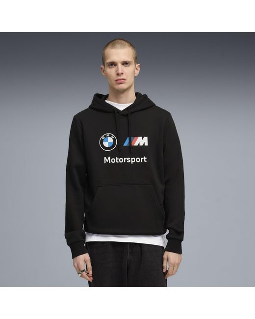 PUMA Black Bmw M Motorsport Essentials Hoodie for men