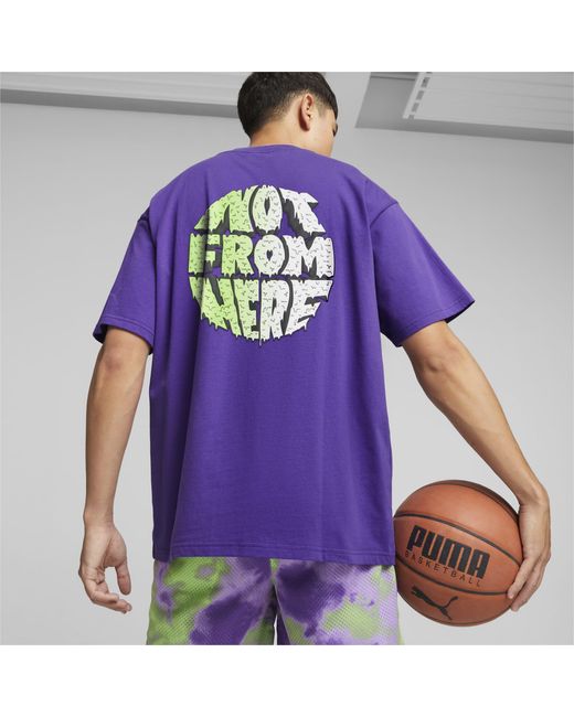 Camiseta de Baloncesto Melo X Toxic PUMA de hombre de color Purple