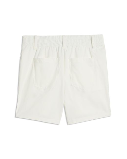 PUMA White Avant Golf 6" Shorts