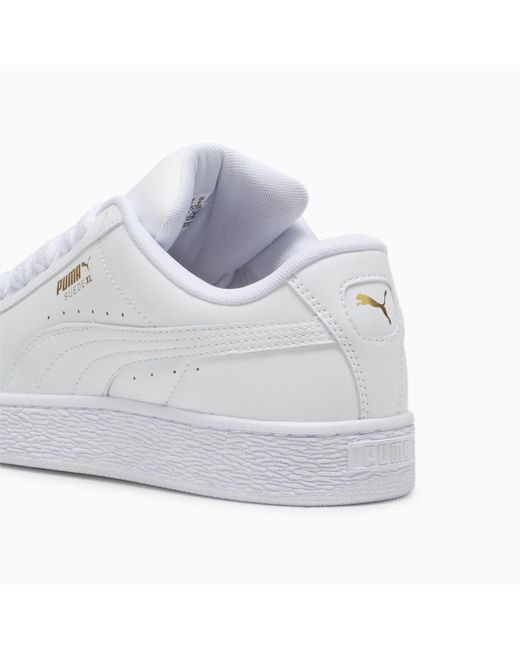 PUMA White Suede XL Leather Sneakers Schuhe